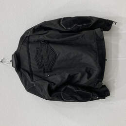 Mens Black HD Brawler Mixed Media Functional Motorcycle Jacket Size XL alternative image