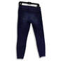 Womens Blue Denim Dark Wash Stretch Pockets Skinny Leg Jeans Size 4 image number 2