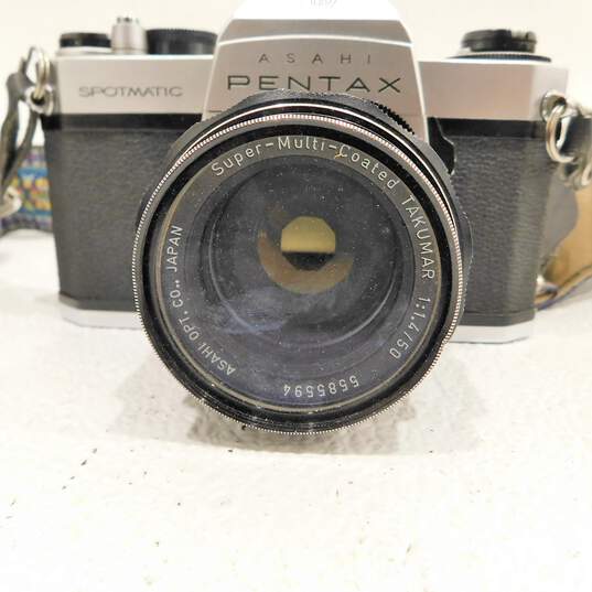 Asahi Pentax Spotmatic SP II SLR 35mm Film Camera W/ Lenses Accessories & Case image number 13