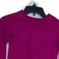 Athleta Womens Purple Striped Long Sleeve Round Neck Pullover T-Shirt Size XXS image number 3
