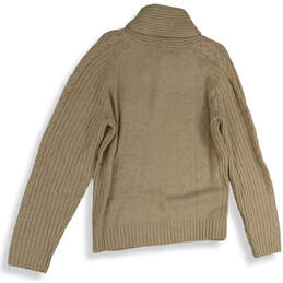 Womens Brown Long Sleeve Shawl Collar Pullover Sweater Size Medium alternative image