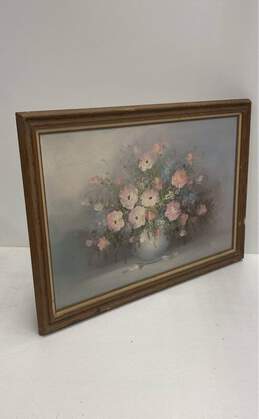 Vintage Original Still Life Floral Painting Artist Signed Oil on canvas alternative image