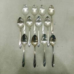 Set of 12 Oneida Community Silver-plated QUEEN BESS II Servicing Spoons