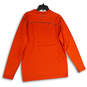 Mens Orange Coldgear Crew Neck Long Sleeve Activewear T-Shirt Size XL image number 2