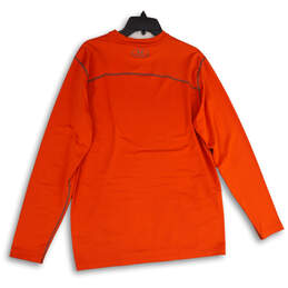 Mens Orange Coldgear Crew Neck Long Sleeve Activewear T-Shirt Size XL alternative image