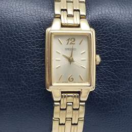Vintage Women's Seiko 040143 Tank Stainless Steel Bracelet Watch