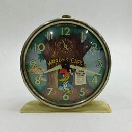 Vintage 1959 Walter Lantz Woody Woodpecker Spring Alarm Clock IOB alternative image