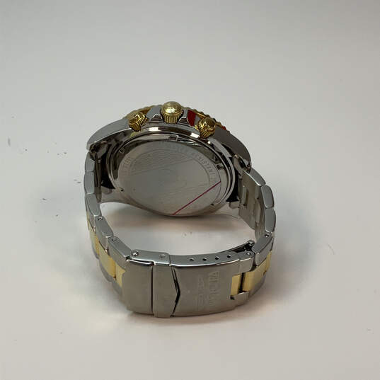 Designer Invicta Pro Diver Two-Tone Round Chronograph Analog Wristwatch image number 4