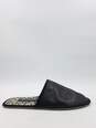 Ferragamo Black Leather Slippers M 9M COA image number 1
