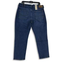 NWT Mens Blue Denim Dark Wash 5-Pocket Design Straight Leg Jeans Size 38x30 alternative image