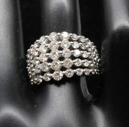 10K White Gold & Diamond Ring, Size 6 - 6.3g