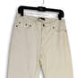 Womens White Denim Light Wash Pockets Stretch Bootcut Leg Jeans Size 10 image number 3