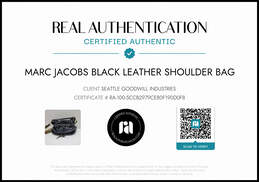 Marc by Marc Jacobs Black Leather Hobo Shoulder Bag AUTHENTICATED alternative image