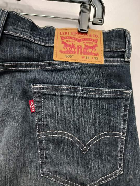 Levi's 505 Straight Jeans Men's Size 34x32 image number 4