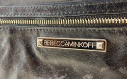 Rebecca Minkoff Leather Chain Clutch Wallet Black alternative image