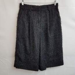 Women's textured metallic culottes wide leg shorts 8 alternative image