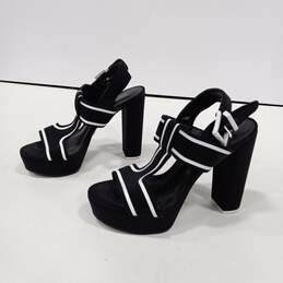 Women's Black Becker Contrast-Trim Platform Sandals Size 6 1/2M alternative image