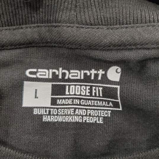 Carhartt  Men Black Loose Fit T Shirt L NWT image number 1