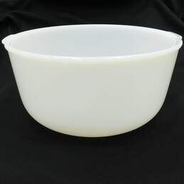 Vintage Glasbake White Milk Glass Sunbeam Mixmaster 9 Inch Mixing Bowl