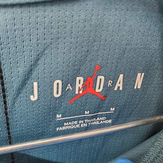 Men's Air Jordan Dry Fit Turquoise Long Sleeve Shirt Size M NWT image number 5