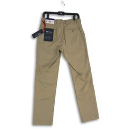 NWT Mens Tan Flat Front Slash Pocket Straight Leg Chino Pants Size 30x30 alternative image