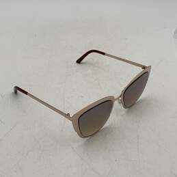 Quay Womens Gold Full Frame Cat Eye Sunglasses With Black & White Case alternative image