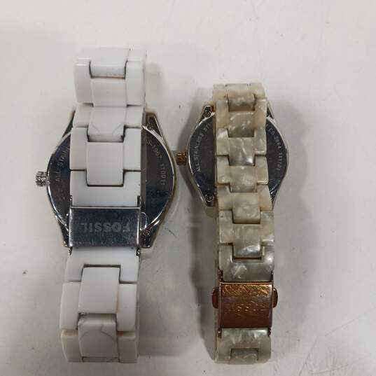 2pc Set of Women's Fossil Fashion Watches image number 2