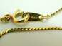 Vintage Crown Trifari Gold Tone Flower Pendant Necklace 3.3g image number 6