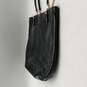 Michael Kors Womens Black Gold Leather Snake Skin Bag Charm Tote Handbag image number 5