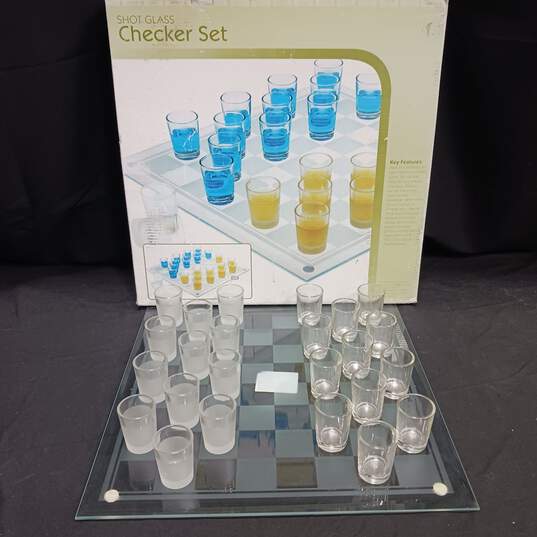 Shot Glass Checker Set in Original Box image number 4