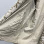 Womens Beige Long Sleeve Open Front Regular Fit Reversible Fur Coat Size M image number 3