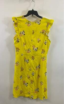 LOFT Women's Yellow Floral Dress - L NWT alternative image