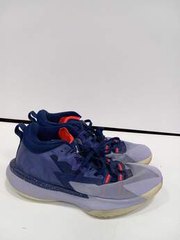 Nike Air Jordan Zion Williamson 1 ZNA Blue Void Crimson Glow Shoes Size 14 alternative image