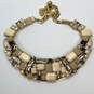 Designer Kate Spade Gold-Tone Multicolor Crystal Stone Statement Necklace image number 3
