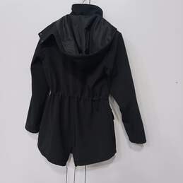 Women's Kenneth Cole New York Black Hooded Jacket Sz S alternative image