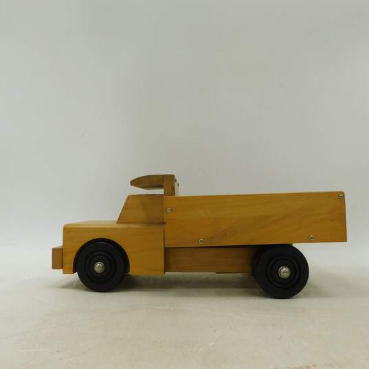 Vintage Playskool Solid Wood Dump Truck image number 5