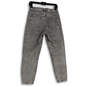 Womens Gray Denim Medium Wash 5-Pocket Design Tapered Leg Jeans Size 4R/27 image number 2