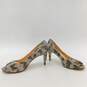 Cole Haan Womens Jacinda Open Toe Pumps Snake Skin Pattern Size 9B image number 1