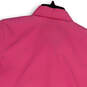 Womens Pink Short Sleeve Spread Collar Button-Up Shirt Size Small image number 3
