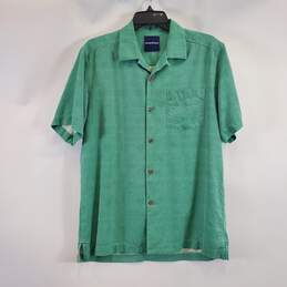 Tommy Bahama Men Seafoam Green Button Up S