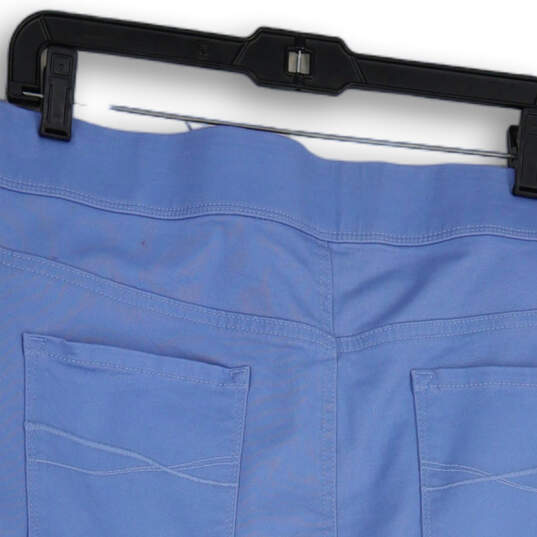 NWT Womens Blue Flat Front Mid-Rise Pull-On Bermuda Shorts Size 20W image number 4