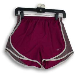 Nike Womens Purple Elastic Waist Pull On Tempo Athletic Shorts Size Small