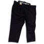 NWT Mens Blue Flat Front Slash Pockets Cropped Formal Dress Pants Size 50 image number 2