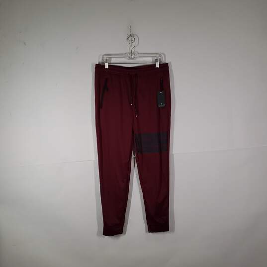 NWT Mens Standard Fit Drawstring Waist Zipper Pockets Jogger Pants Size Large image number 1
