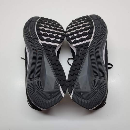 Nike Men's Air Zoom Winflo 4 Running Shoe Black/White/Dark Grey Sz 8 image number 5