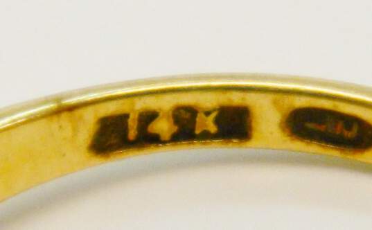 Vintage 14K Yellow Gold Ring Setting 3.0g image number 5