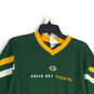 Mens Green Yellow Green Bay Packers Long Sleeve Pullover T-Shirt Size Large image number 3