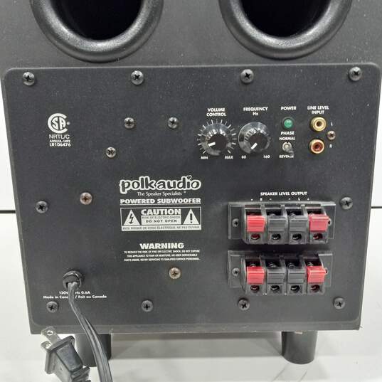 Black Polk Audio Powered Subwoofer PSW-120 image number 6