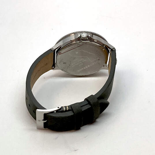 Designer Lucky Brand Black Leather Strap Quartz Analog Wrap Wristwatch image number 2