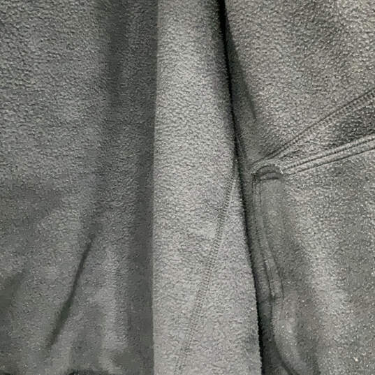 Mens Black Long Sleeve Pockets Hooded Full-Zip Windbreaker Jacket Size 2XL image number 4